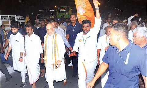 அண்ணாமலை தலைமையில் பா.ஜனதா பாதயாத்திரை: ராமேசுவரத்தில் அமித்ஷா தொடங்கிவைத்தார்