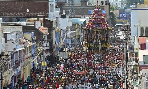 சங்கரநாராயண சுவாமி கோவிலில் ஆடித்தபசு திருவிழா தேரோட்டம்