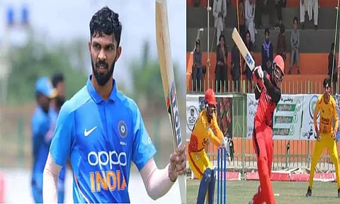 ஒரே ஓவரில் 48 ரன் விளாசி வரலாற்று சாதனை படைத்த ஆப்கானிஸ்தான் அணி வீரர்...! ருதுராஜ் கெய்க்வாட்டின் சாதனையும் சமன்