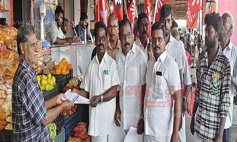 9-ந் தேதி சென்னையில் ஆர்ப்பாட்டம்கோபியில் ஆதரவு கேட்ட தொழிற்சங்கத்தினர்