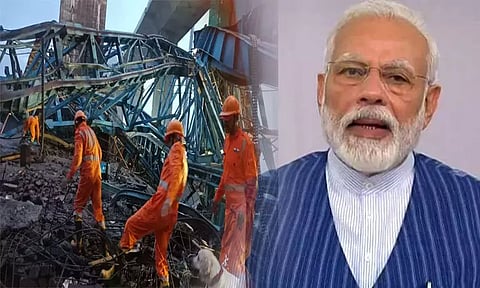 மராட்டியம்: கிரேன் விபத்தில் உயிரிழந்தவர்களின் குடும்பத்திற்கு தலா ரூ.2 லட்சம் நிதி வழங்கப்படும்-பிரதமர் மோடி