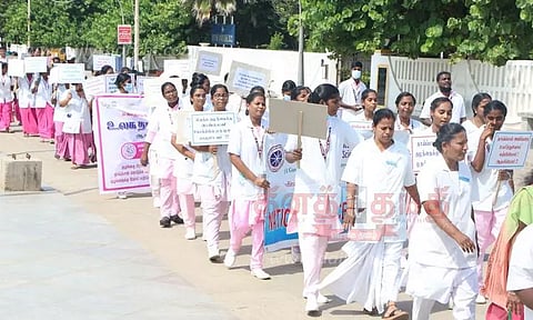 தாய்ப்பால் விழிப்புணர்வு ஊர்வலம்