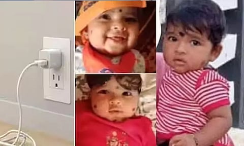 சுவிட்ச் ஆப் செய்யாமல் இருந்த செல்போன் சார்ஜர் வயரை வாயில் வைத்த 8 மாத குழந்தை மின்சாரம் தாக்கி பலி