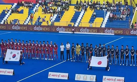 சென்னையில் ஆசிய ஆக்கி போட்டி தொடங்கியது..! முதல் போட்டியில் ஜப்பான் - தென் கொரியா அணிகள் மோதல்