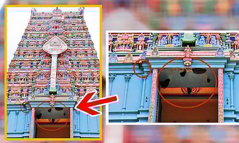 திருத்தணி முருகன் கோவில் ராஜகோபுரத்தில் தேன் கூடுகள் - பீதியில் பக்தர்கள்