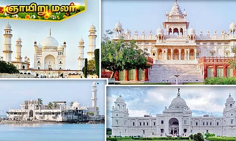 வெள்ளை நிற பளிங்கு நினைவுச்சின்னங்கள்