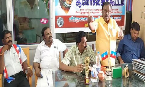 கோவில்பட்டியில்விடுதலை சிறுத்தைகள் கட்சி ஆலோசனை கூட்டம்