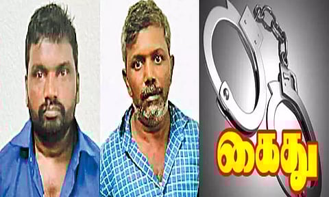 ராஜீவ்காந்தி அரசு ஆஸ்பத்திரியில் மோட்டார் சைக்கிள்கள் திருட்டு; மெக்கானிக் உள்பட 2 பேர் கைது