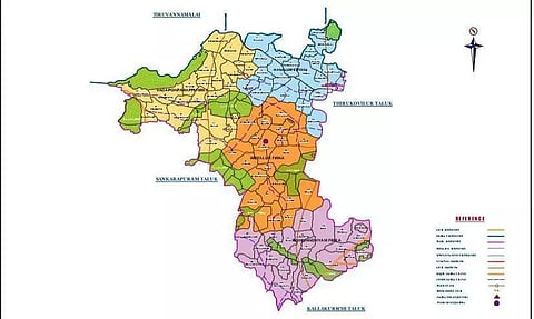 வாணாபுரம் தாலுகா வரைபடம் வெளியீடு