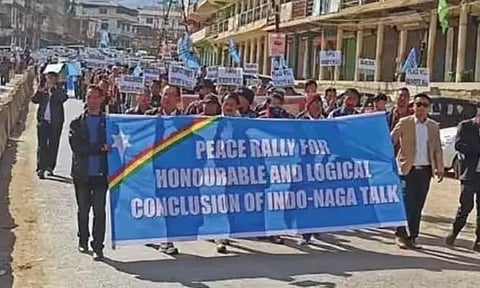 வன்முறைகளுக்கு மத்தியில் மணிப்பூரில் நாகா பழங்குடியினர் இன்று பேரணி