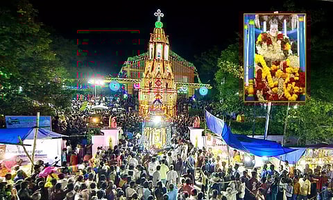 புனித வனத்து சின்னப்பர் ஆலய ஆடம்பர தேர் பவனி