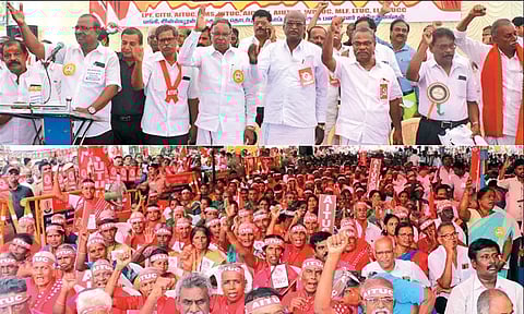 12 தொழிற்சங்கங்கள் ஆர்ப்பாட்டம்