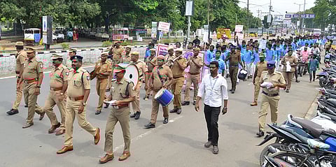போதைப்பொருள் ஒழிப்பு விழிப்புணர்வு ஊர்வலம்