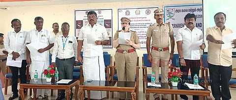 மத்திகிரி அரசு கலை கல்லூரியில் போதை பழக்கத்திற்கு எதிரான உறுதிமொழி ஏற்பு