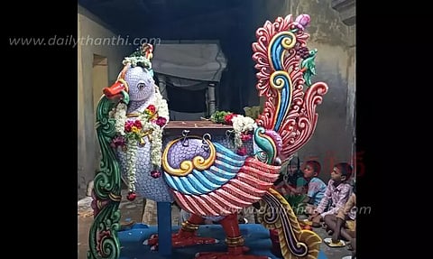 விஸ்வநாதர் கோவிலில் அன்ன வாகன வெள்ளோட்டம்