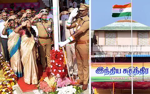 கிருஷ்ணகிரியில் சுதந்திர தின விழா:கலெக்டர் சரயு தேசிய கொடியேற்றினார்23 பயனாளிகளுக்கு ரூ.1.38 கோடி நலத்திட்ட உதவிகள்