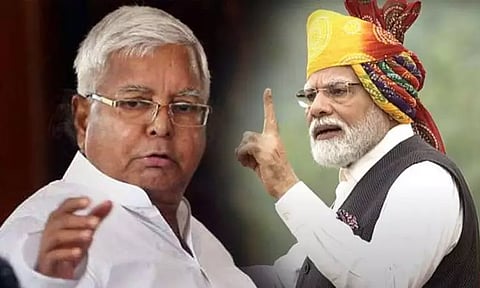 'செங்கோட்டையில் மோடி கொடி ஏற்றுவது இதுதான் கடைசி' - லாலு பிரசாத்