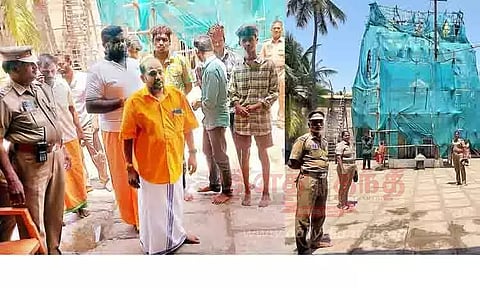 பஞ்சவர்ணசுவாமி கோவிலை இந்து முன்னணியினர் முற்றுகையிட முயற்சி