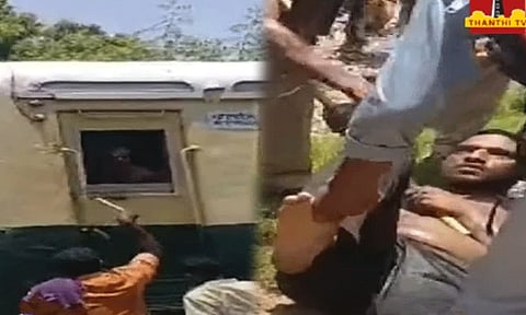 செங்கல்பட்டு அருகே லோகோ பைலட்டை தாக்கி ரெயிலை இயக்க முயற்சி செய்த நபர் கைது