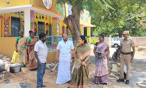 ஊராளிபட்டி ஊராட்சியில் கலெக்டர் ஆய்வு