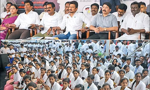 'போராட்டம் சென்னையோடு நிற்காது டெல்லியிலும் நடக்கும்' அமைச்சர் உதயநிதி ஸ்டாலின் பேச்சு