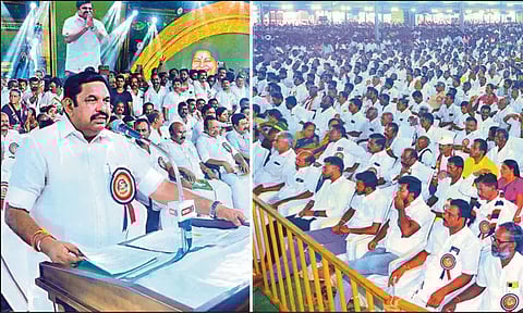 நீட் தேர்வு விவகாரத்தில் தி.மு.க. நாடகமாடுகிறது -எடப்பாடி பழனிசாமி பேச்சு