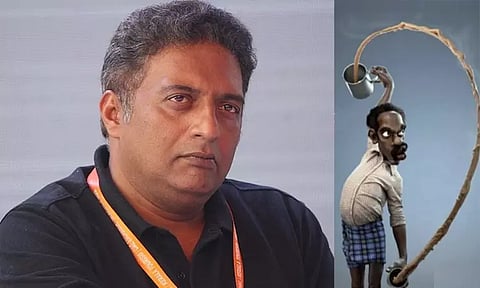 'நிலவில் விக்ரம் லேண்டர் எடுத்த முதல் புகைப்படம்' - சர்ச்சையில் சிக்கிய நடிகர் பிரகாஷ்ராஜ்