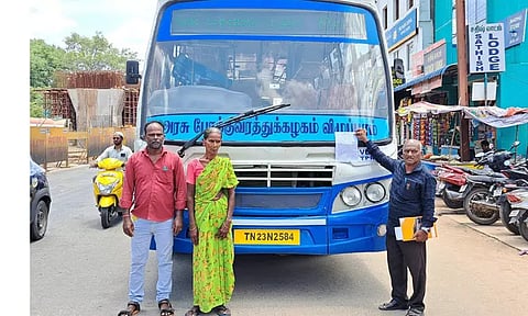 இழப்பீடு வழங்காததால் அரசு பஸ் ஜப்தி