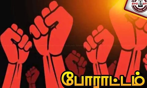 காலதாமதமாக இயக்கப்பட்டதால் அரசு பஸ்சை சிறைபிடித்து மாணவர்கள் போராட்டம்