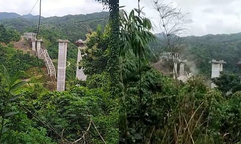 மிசோரம்: கட்டுமான பணியின்போது இடிந்து விழுந்த ரெயில்வே பாலம்.. 17 தொழிலாளர்கள் பலி