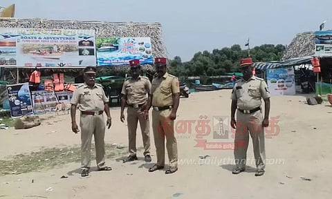 பாண்டி மெரினாவில் கடலோர காவல் போலீசார் தீவிர கண்காணிப்பு