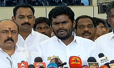 காவிரி விவகாரம் முற்றியதற்கு காரணம் முதல்-அமைச்சர் மு.க.ஸ்டாலின் தான் - அண்ணாமலை பரபரப்பு குற்றச்சாட்டு