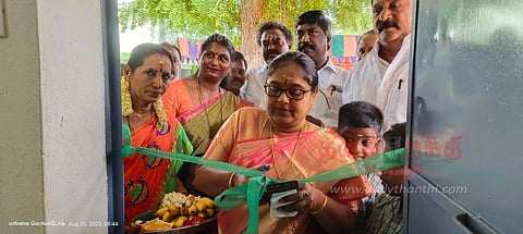 சத்துணவு மைய புதிய கட்டிடங்கள் திறப்பு