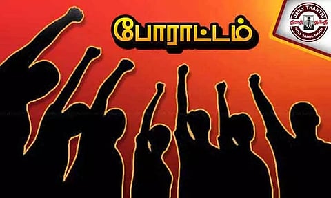 சோழவரம் அருகே தொழிற்சாலையை பொதுமக்கள் முற்றுகையிட்டு போராட்டம்; கழிவுநீரால் நிலத்தடி நீர் பாதிக்கப்படுவதாக புகார்
