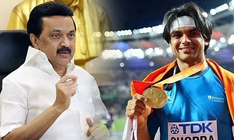 உலக தடகள சாம்பியன்ஷிப் போட்டியில் முதல் தங்க பதக்கம்; நீரஜ் சோப்ராவுக்கு முதல்-அமைச்சர் மு.க.ஸ்டாலின் வாழ்த்து