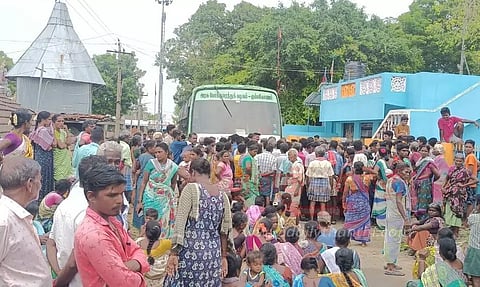 கிராம மக்கள் திடீர் மறியல்