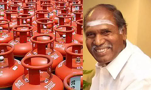 புதுச்சேரியில் கியாஸ் சிலிண்டர் விலை ரூ.500 குறைப்பு - முதல்-அமைச்சர் ரங்கசாமி அறிவிப்பு