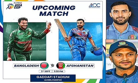 ஆசிய கோப்பை கிரிக்கெட்: ஆப்கானிஸ்தான்-வங்காளதேசம் இன்று மோதல்