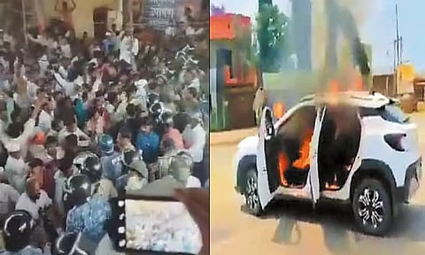 ஜல்னாவில் போலீஸ் தடியடியை கண்டித்து மராத்தா அமைப்பினர் பல இடங்களில் போராட்டம்