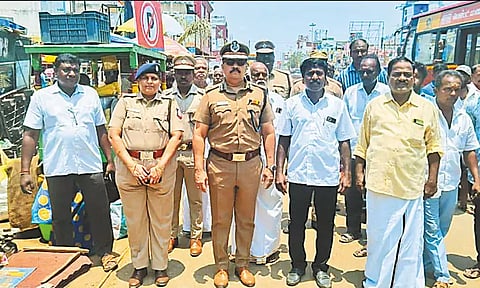 செங்குன்றத்தில் போக்குவரத்து நெரிசல் ஆவடி போலீஸ் கமிஷனர் சங்கர் திடீர் ஆய்வு