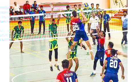 மாநில அளவிலான வாலிபால் போட்டி