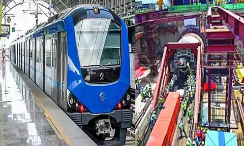 கடல் நீர் புகுந்துவிடாமல் தடுக்க கலங்கரை விளக்கம் ரெயில் நிலையத்தில் வெள்ளத்தடுப்பு கதவுகள்; மெட்ரோ ரெயில் நிறுவனம் நடவடிக்கை