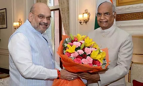 'ஒரே நாடு ஒரே தேர்தல்' தொடர்பாக டெல்லியில் ராம்நாத் கோவிந்துடன், அமித்ஷா சந்திப்பு