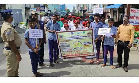 சிறுதானிய விழிப்புணர்வு ஊர்வலம்