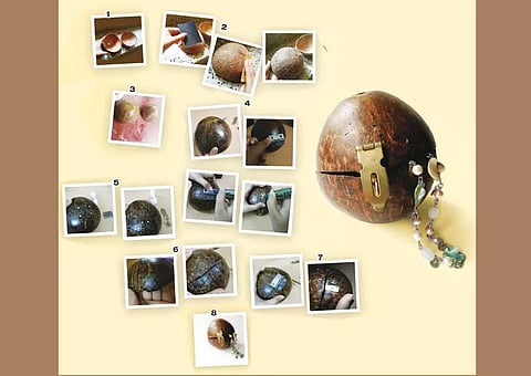 தேங்காய் ஓடு நகைப்பெட்டி