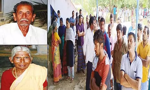 சென்னிமலை அருகே நகை, பணத்துக்காக வயதான தம்பதி படுகொலை