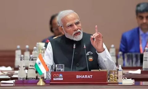 'இந்தியா'வுக்கு பதிலாக பாரதம்' என்ற பெயரில் பங்கேற்ற பிரதமர் மோடி: பெயர் மாற்றம் உறுதியாகிறதா?