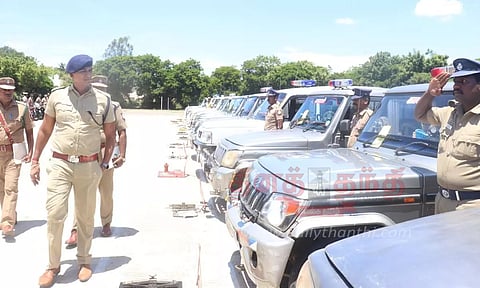 காவல்துறைக்கு சொந்தமான வாகனங்களை முறையாக பராமரிக்க வேண்டும்