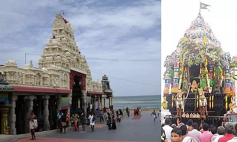 திருச்செந்தூர் சுப்பிரமணிய சுவாமி கோவிலில் ஆவணித் தேரோட்டம் கோலாகலம்: ஆயிரக்கணக்கான பக்தாகள் சாமி தரிசனம்