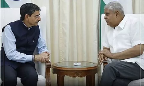 துணை ஜனாதிபதி ஜெகதீப் தன்கருடன் கவர்னர் ஆர்.என். ரவி சந்திப்பு